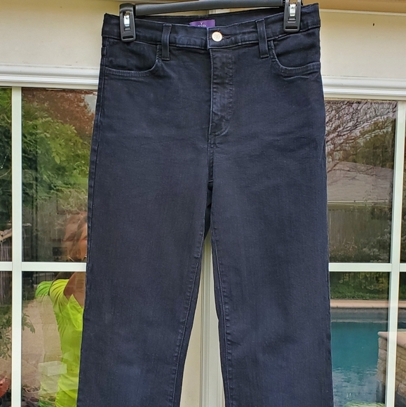 NYDJ Dark Blue Straight Leg Stretch Jeans - Picture 6 of 8